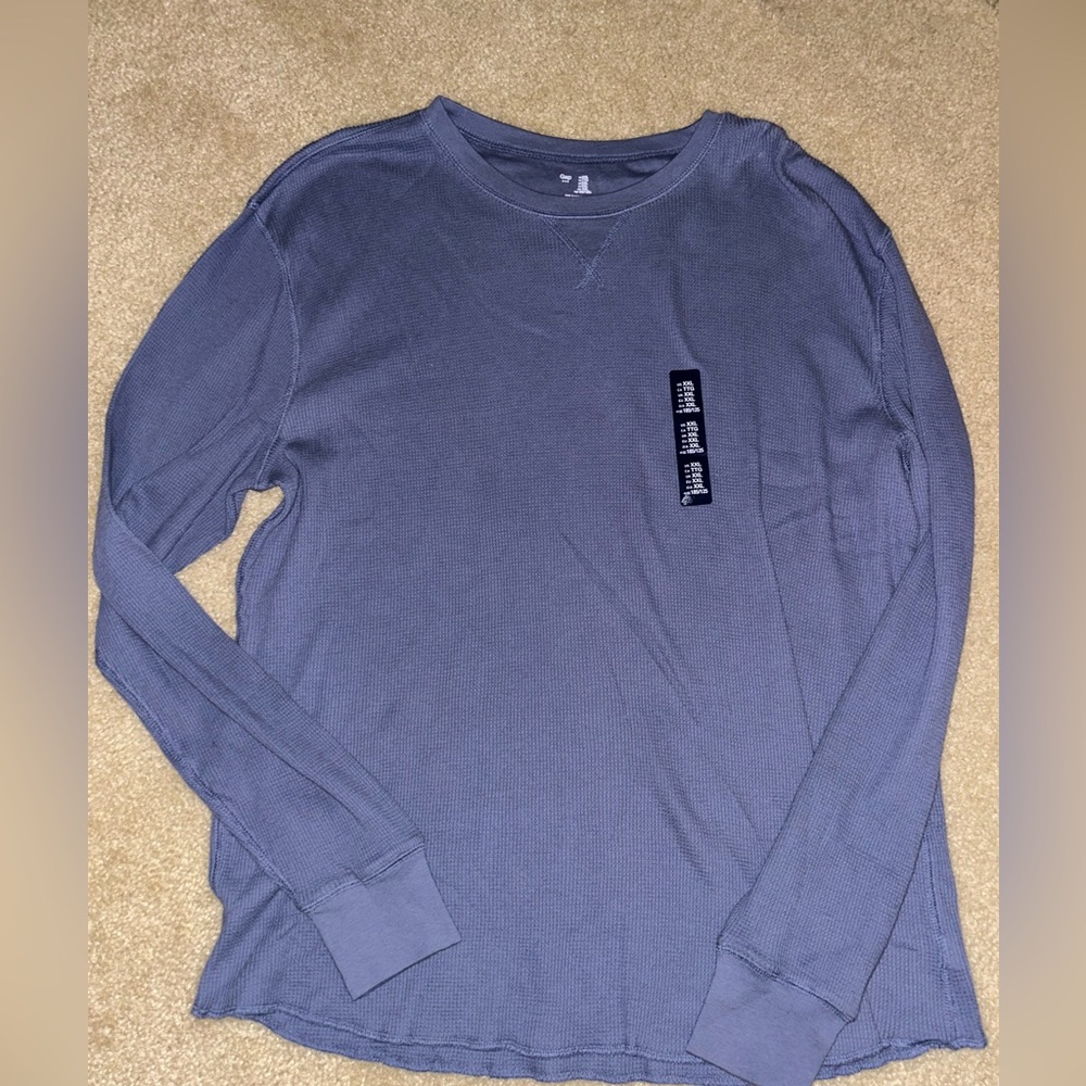 GAP Men's Blue Long Sleeve Shirt